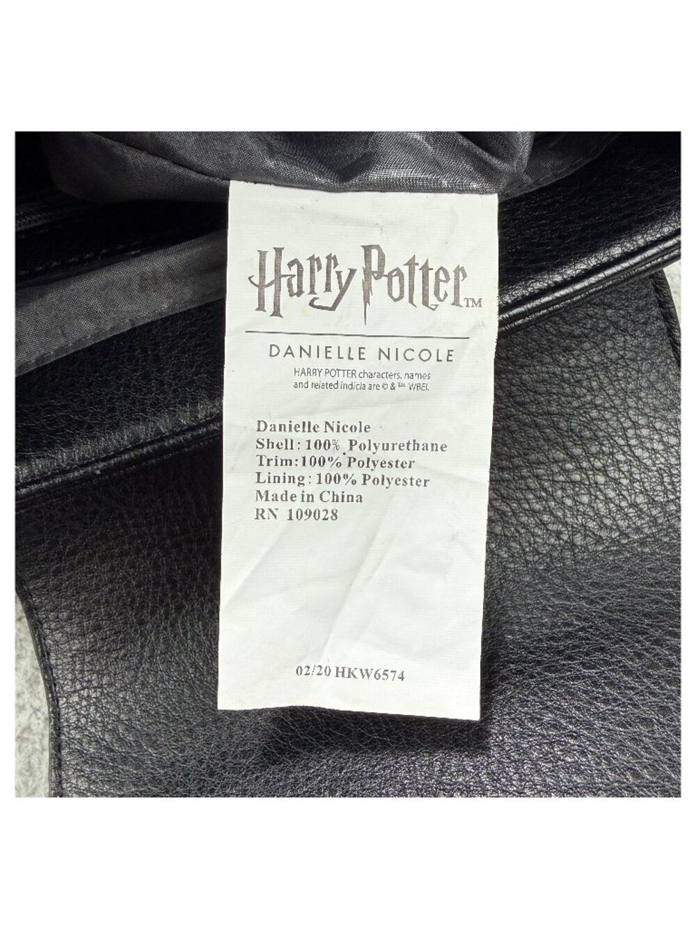 Harry Potter Backpack Mini Black Gryffindor Bag Danielle Nicole Faux Leather - Picture 10 of 13